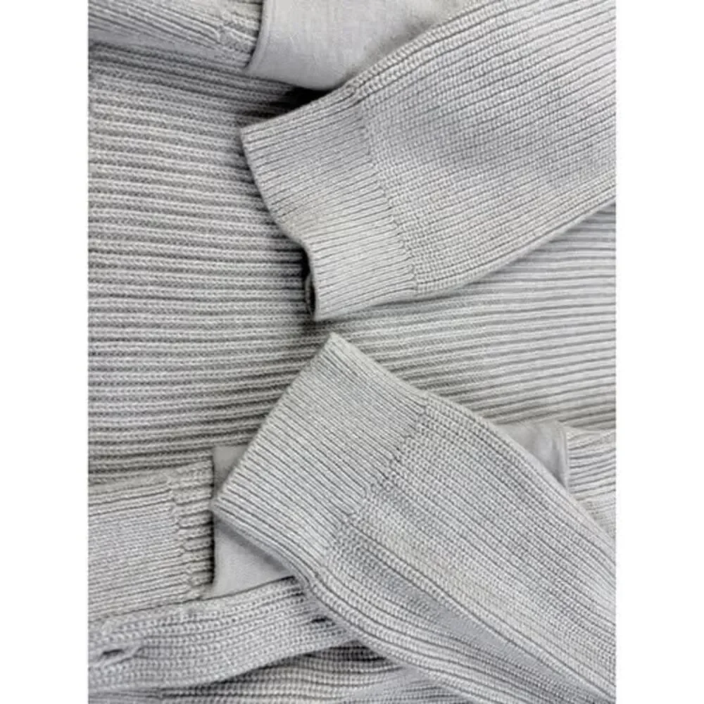 BANANA REPUBLIC Cardigan Sweater Button Shawl Collar Cotton Size XL Gray